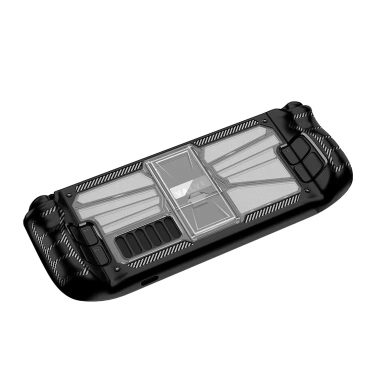 PC+TPU Protettivo Custodia Per Steam Deck, Succhio Succhio Console Concetalla Cassed Design Sanseve - Trasparente