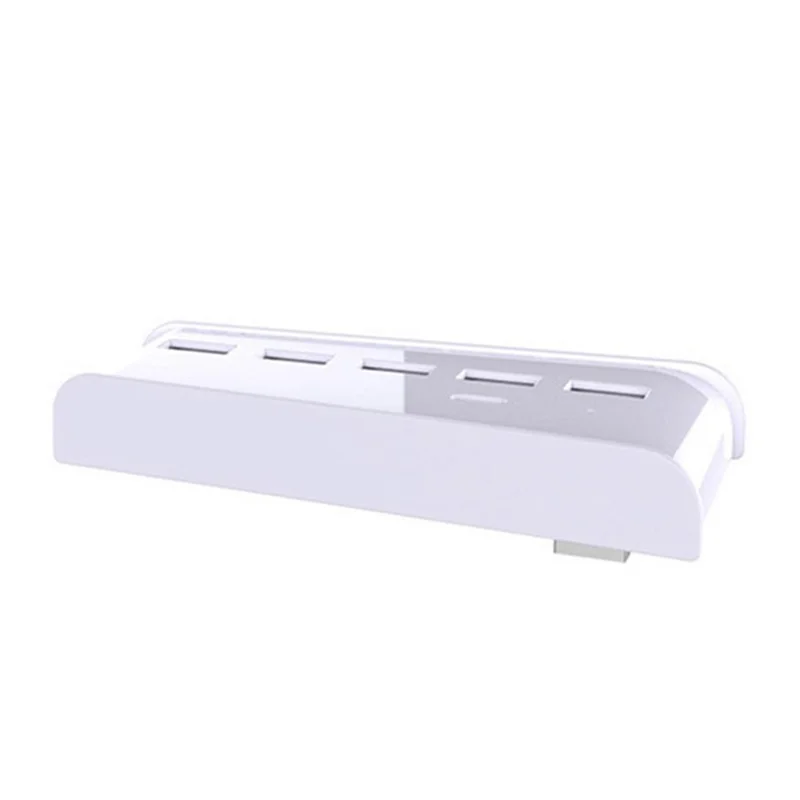 KJH-PS5-008 USB 3.0 Hub Adapter for PS5 Multi-Port Portable Extender with 4 USB 2.0, Type-C 3.1 - White