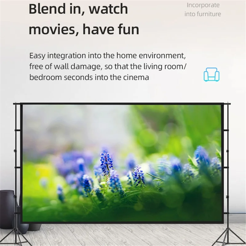 120" Fotoudstilling Portræt Baggrundsbillede Skærm Stativ Holder System 265x150CM