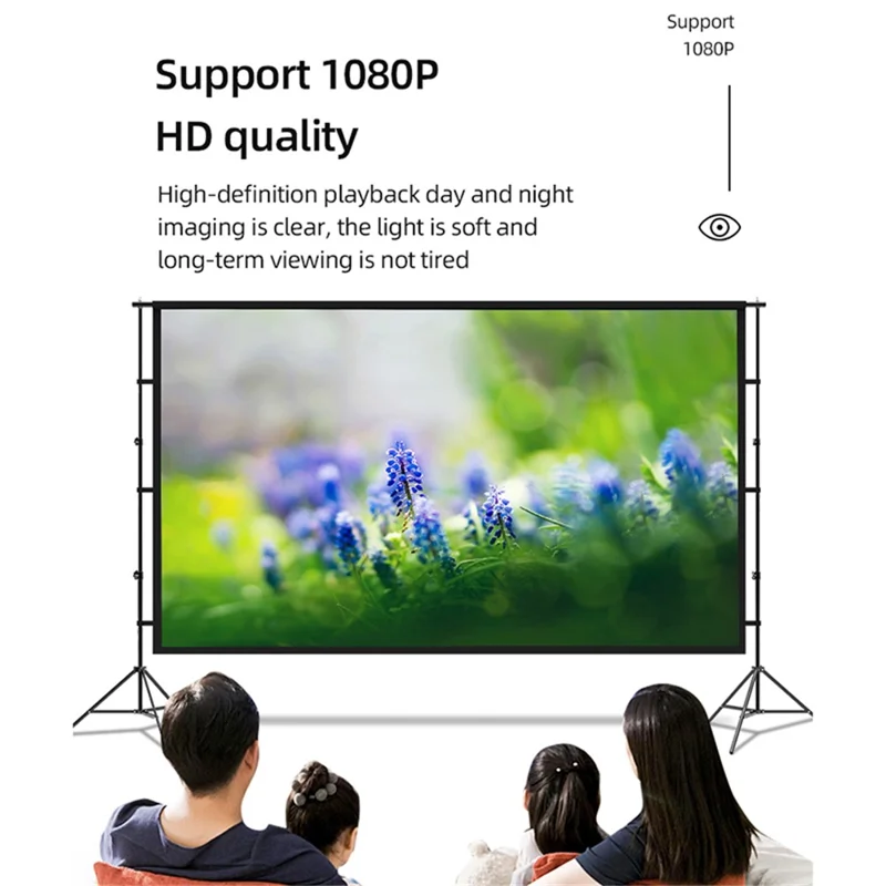 120" Fotoudstilling Portræt Baggrundsbillede Skærm Stativ Holder System 265x150CM