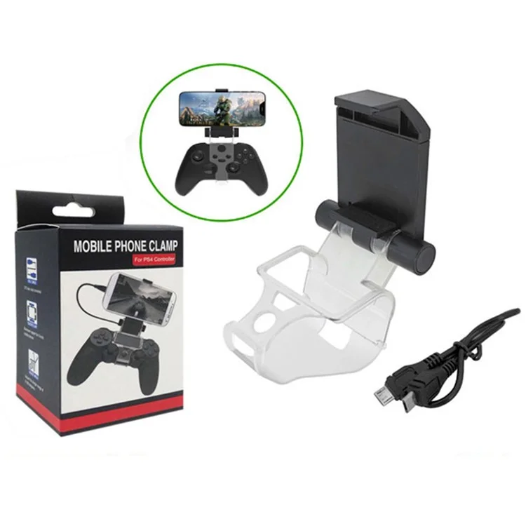 KJH-PS4-16 Mobiltelefon-Klemme für PS4-Controller Verstellbarer Halter mit 51-82mm Handy-Clip