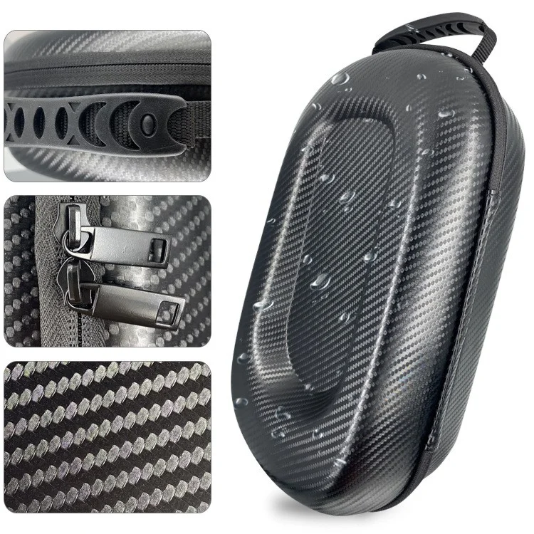 Para Oculus Quest 2 VR Travel Carrying Case Hard Organizer Storage Bag Virtual Reality Headset Pouch - Carbon Fiber Texture