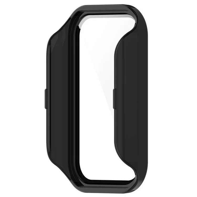 Watch Case for Xiaomi Redmi Band 2, Hard PC Full Protection Cover with Tempered Glass Screen Protector - Black
