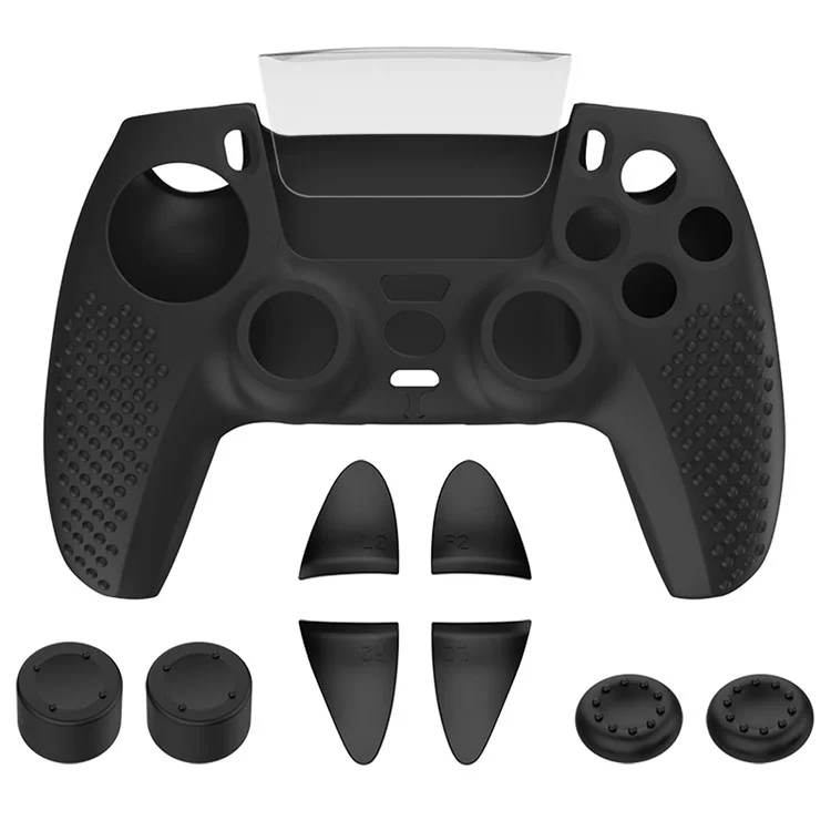 DSP-824 Für Sony PlayStation 5 Controller Silikon-Schutzhülle Protector Sleeve Rocker Cap Cover Trigger Key Kit