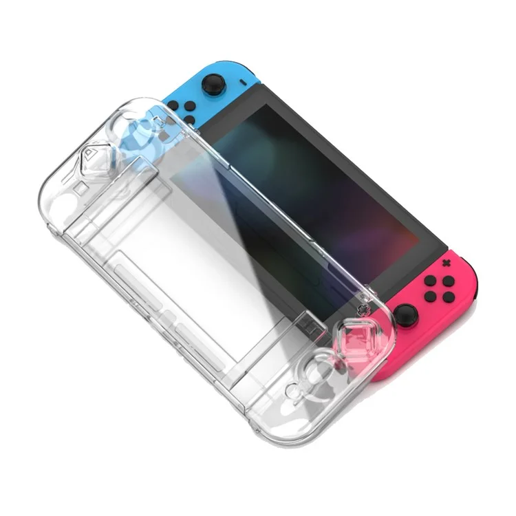 DSS-139 Transparent PC Case for Nintendo Switch, Hard Shell Anti-Scratch Protective Cover