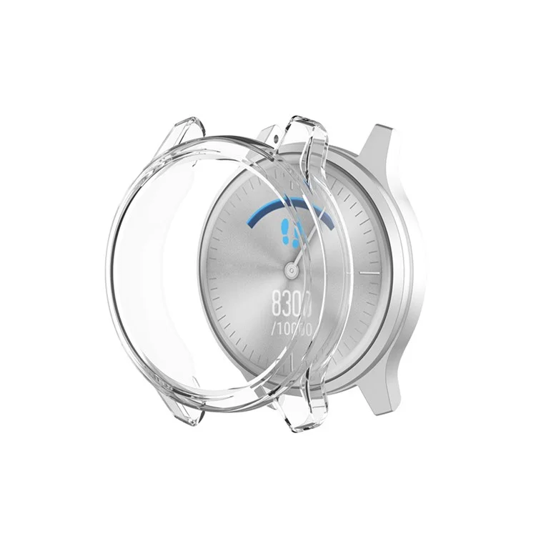 Para Garmin Vivomove Luxe / Style Transparent TPU Smart Watch Frame Protective Case - Transparente