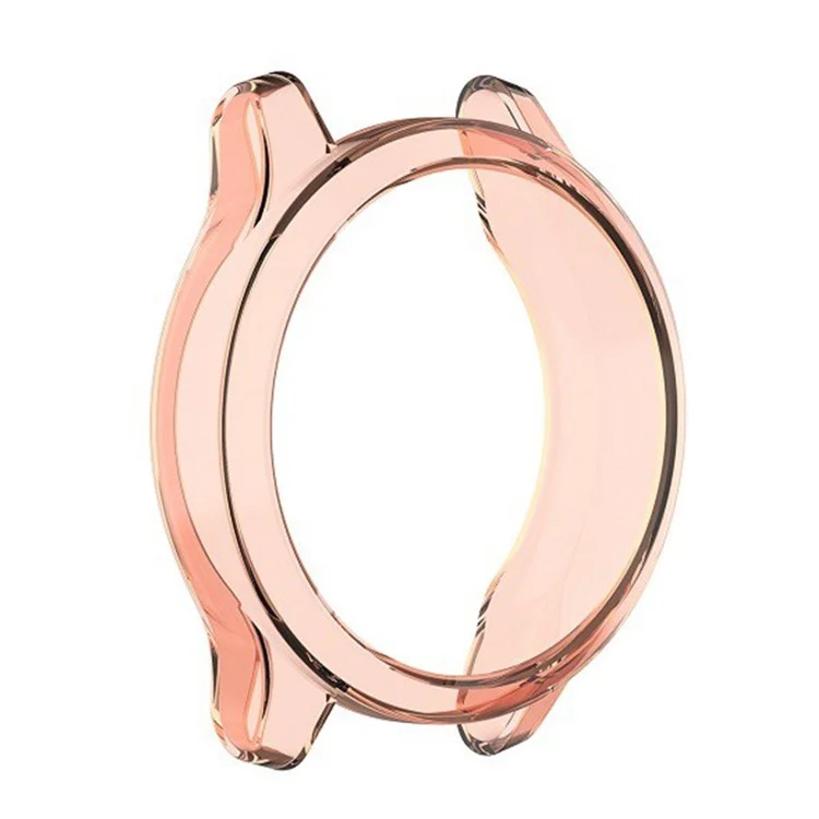 For GarminMove Trend / Style Transparent TPU Smart Watch Frame Protective Case - Transparent Orange