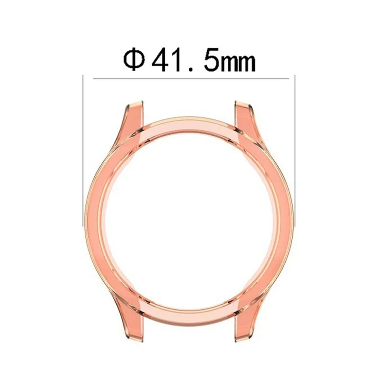 For GarminMove Trend / Style Transparent TPU Smart Watch Frame Protective Case - Transparent Orange