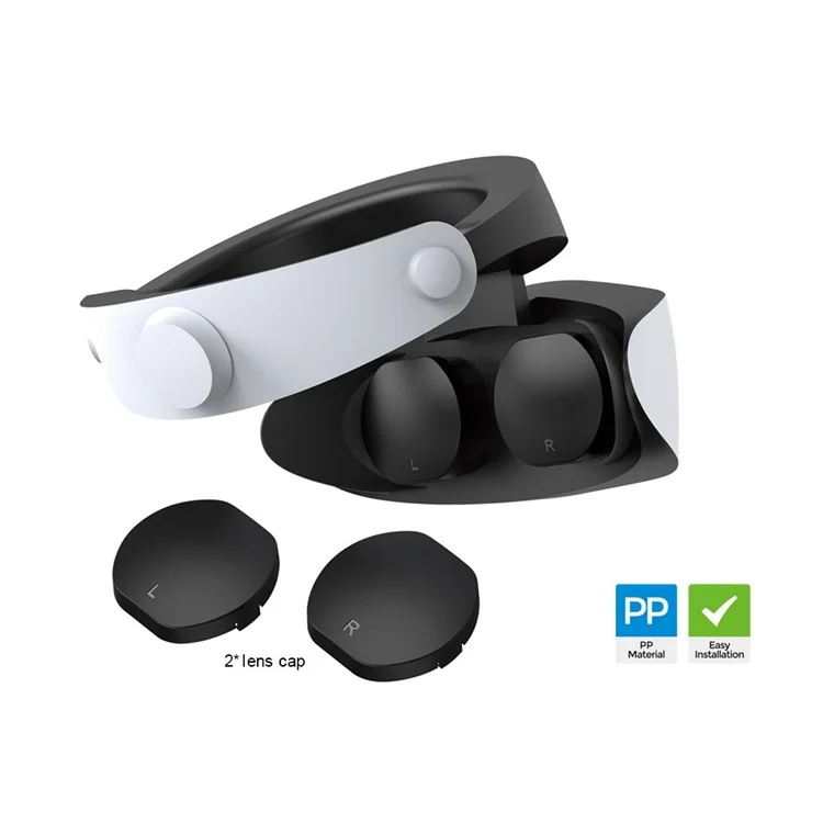 DOBE TP5-2522 2Pcs Eyewear Lens Cap for PS VR2 Helmet Dust-proof Lens Cover