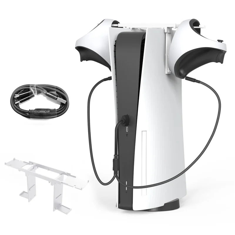 JYS JYS-P5160 Pour PS5 Manette de Jeu Support et Kit de Câble de Charge pour Accessoires PS VR2