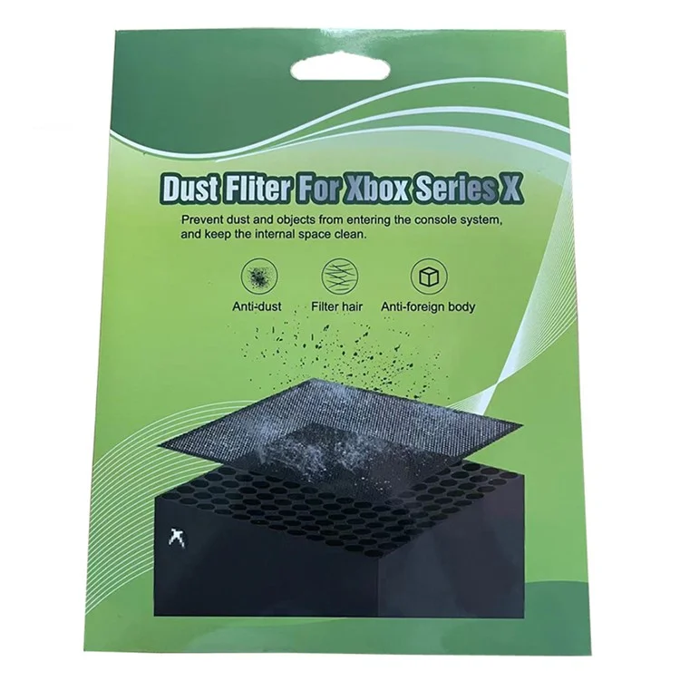 Para Xbox Series X 2 Conjunto Mesh Dust Cover + 2 Par Rocker Cap PVC Heat Dissipation Dust-proof Net