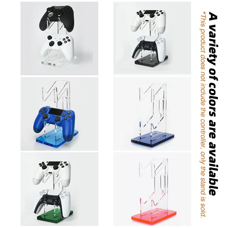 For PS4 / Xbox One / Switch Game Controller Holder Desktop Gamepad Storage Holder - Transparent