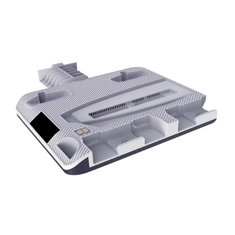 KJH Cooling Fan for PS5 Vertical Stand Base Dual Controller Gamepad Console Charging Station Earphone Holder
