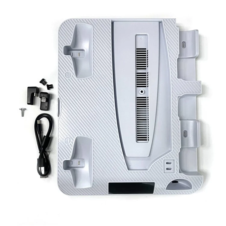 KJH Cooling Fan for PS5 Vertical Stand Base Dual Controller Gamepad Console Charging Station Earphone Holder