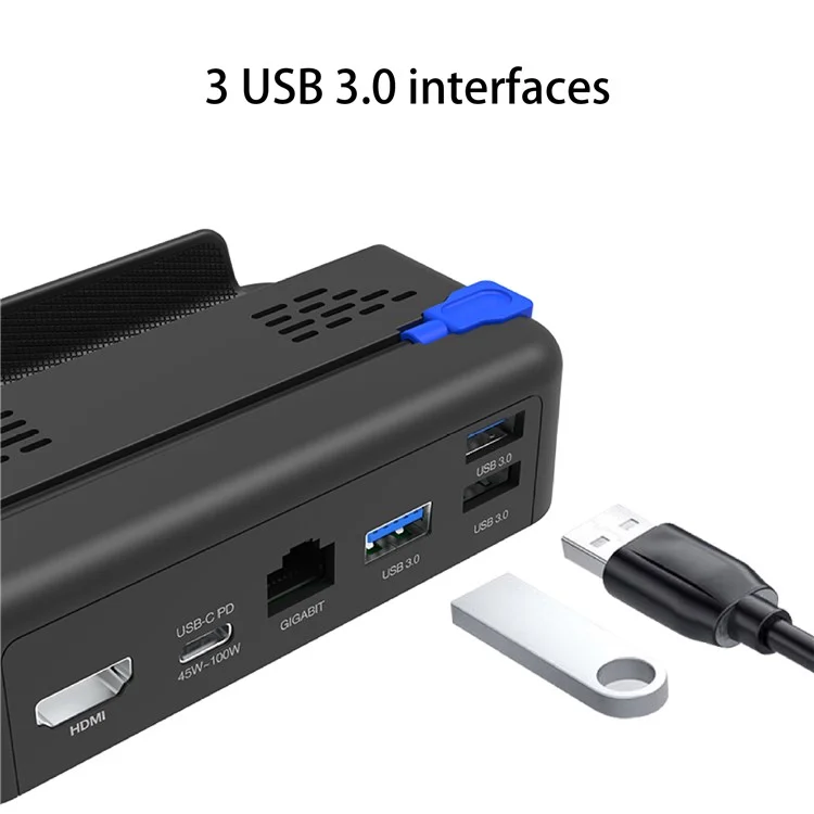Adaptateur concentrateur multifonctionnel PGTECH compatible avec la station d'accueil Steam Deck