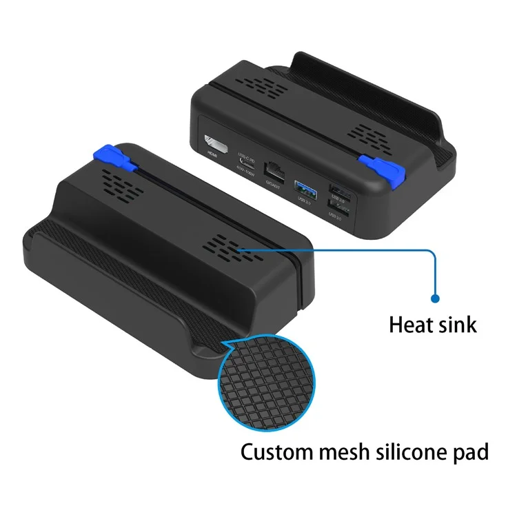 PGTECH Multifunctional Hub Adapter Compatible with Steam Deck Docking Station