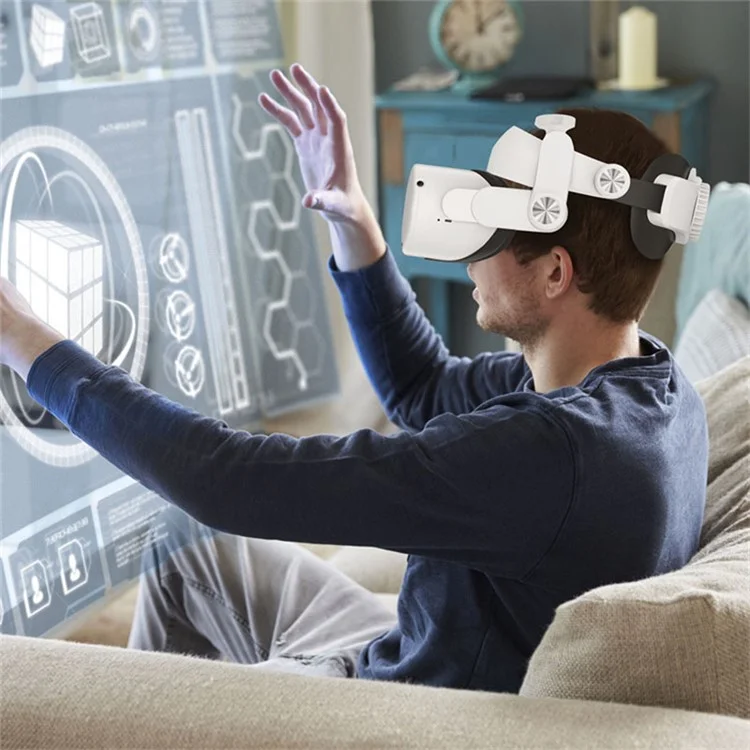 For Oculus Quest 2 VR Headset Replacement Headband Adjustable Head Strap