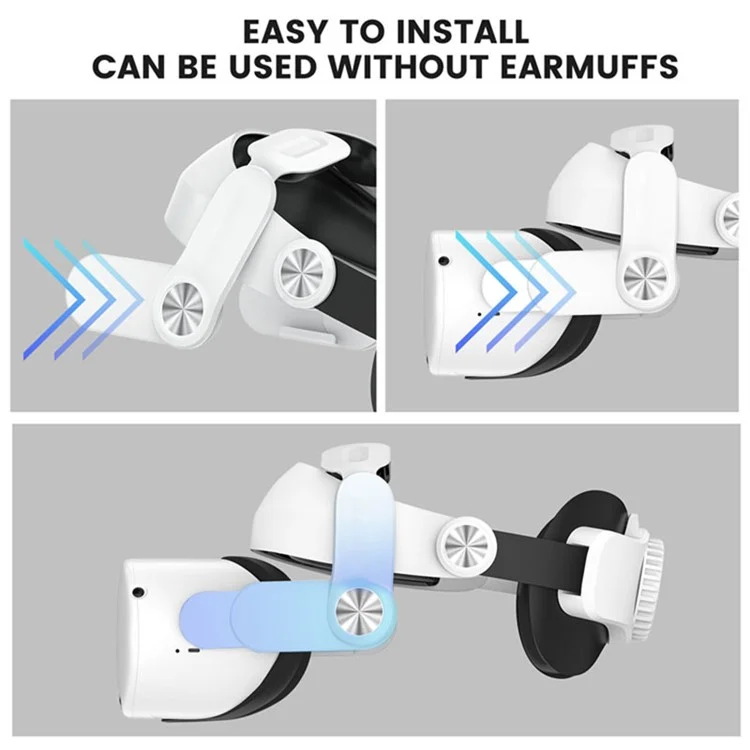 For Oculus Quest 2 VR Headset Replacement Headband Adjustable Head Strap