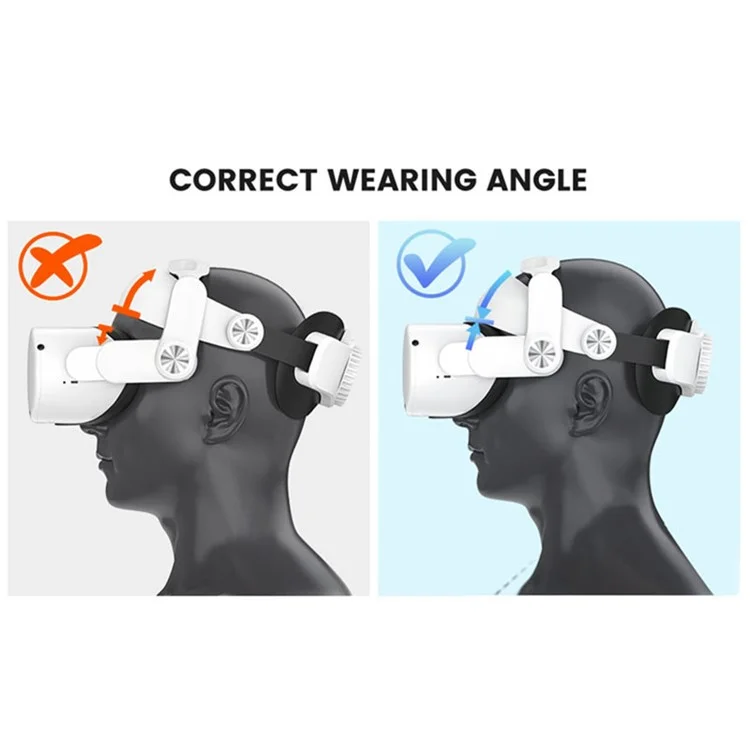 For Oculus Quest 2 VR Headset Replacement Headband Adjustable Head Strap