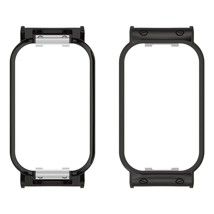 Metal Watch Case for Xiaomi Redmi Band 2 18mm Protective Cover Frame Guard - Black
