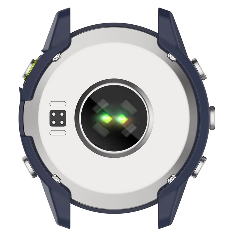 For Garmin MARQ (Gen 2) Anti-scratch Watch Case PC Protective Frame with Scale - Midnight Blue