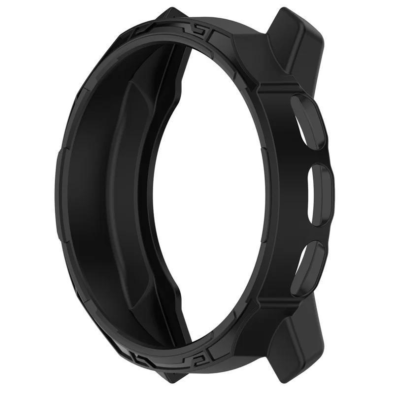 For SUUNTO 9 Peak / 9 Peak Pro Anti-drop Watch Case TPU Protective Frame - Black