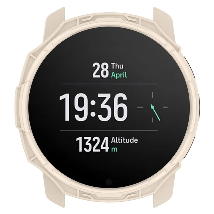 For SUUNTO 9 Peak / 9 Peak Pro Anti-drop Watch Case TPU Protective Frame - Beige