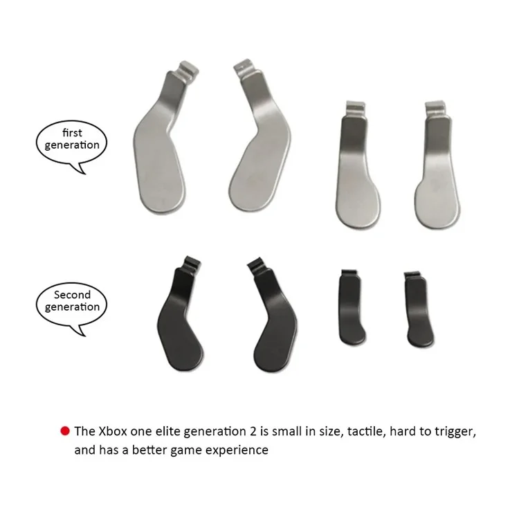 AOLION PGXB1033 Per Controller Xbox One Elite 2 4Pcs Metal Paddles Rear Trigger Paddles Parti di ricambio