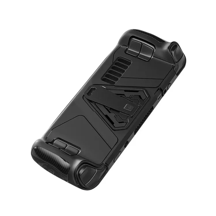 AOLION AL-ST1005 Funda de protección para Steam Deck, carcasa de consola de juegos de PC+TPU resistente a los golpes con soporte de aleación