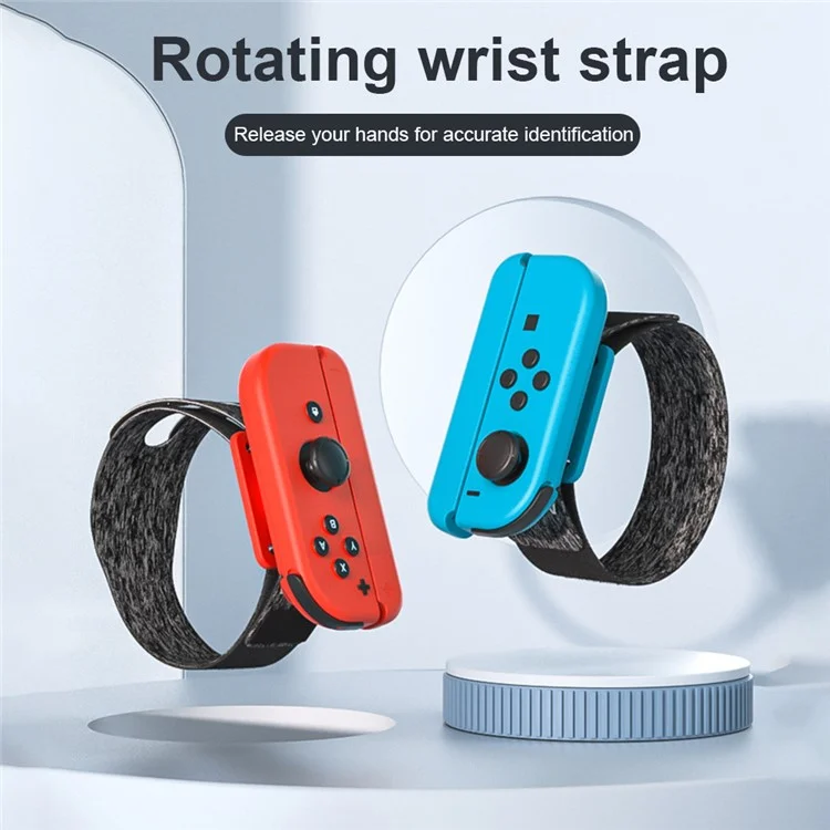 AOLION AL-NS2215 2Pcs for Nintendo Switch Joy-Con Controller Wrist Band Holder 360-degree Rotation Hand Strap - White