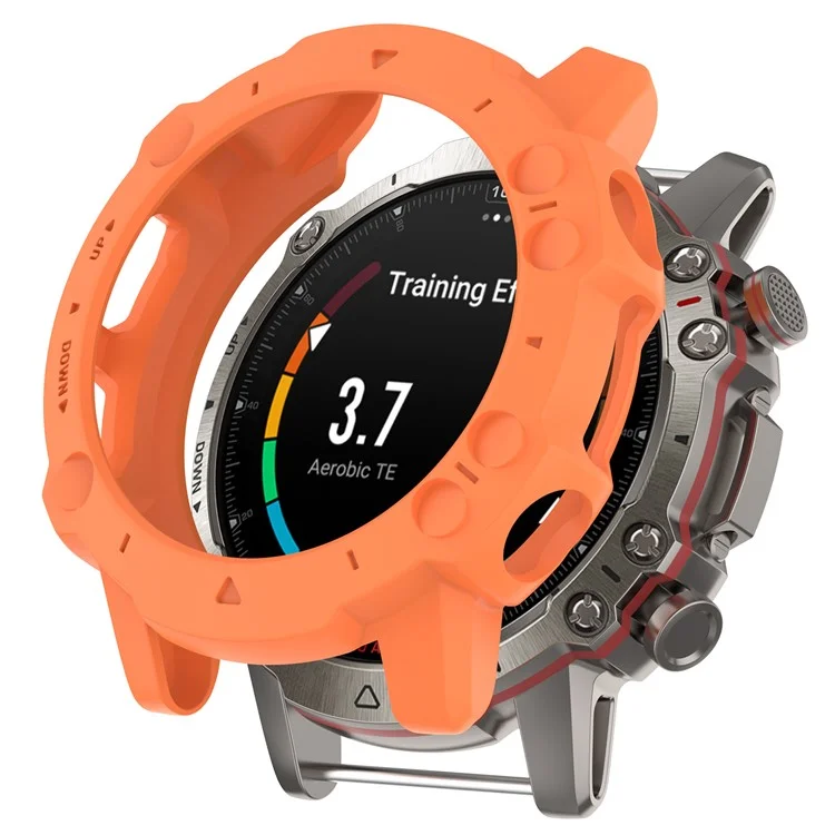 Para Huami Amazfit Falcon Soft TPU Protective Watch Case Hollow Rugged Protective Cover - Orange