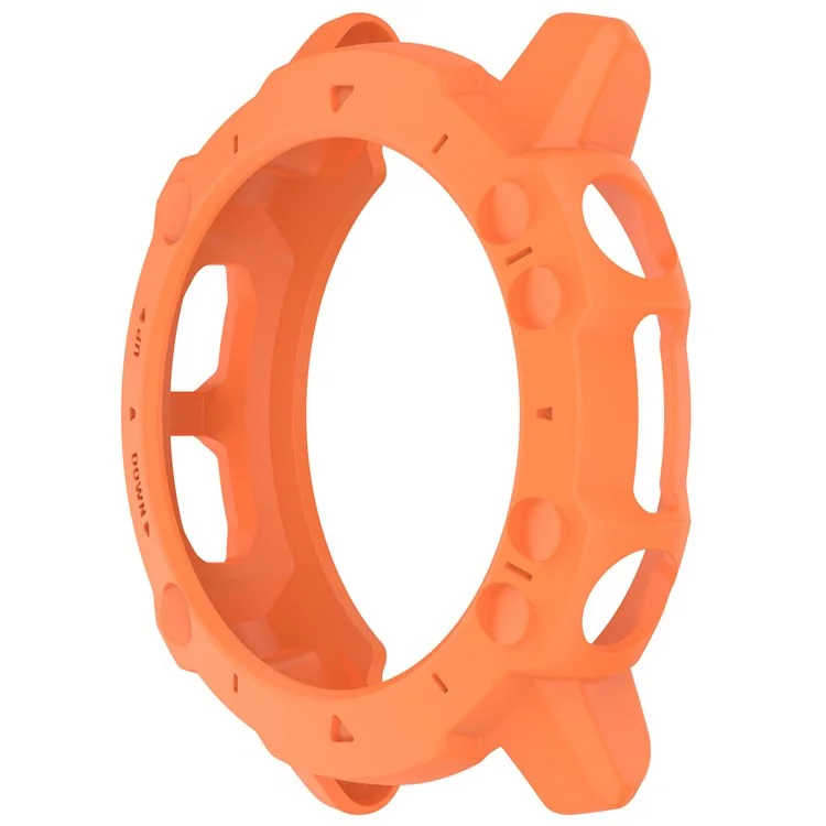 Para Huami Amazfit Falcon Soft TPU Protective Watch Case Hollow Rugged Protective Cover - Orange