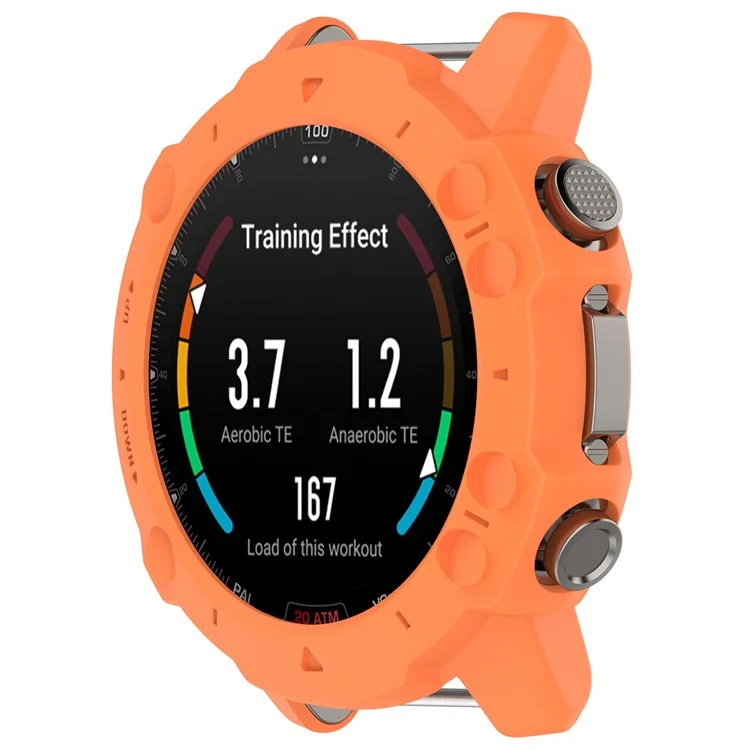 Para Huami Amazfit Falcon Soft TPU Protective Watch Case Hollow Rugged Protective Cover - Orange