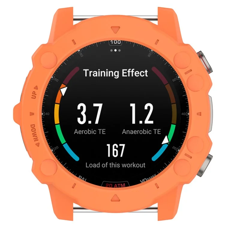 Para Huami Amazfit Falcon Soft TPU Protective Watch Case Hollow Rugged Protective Cover - Orange