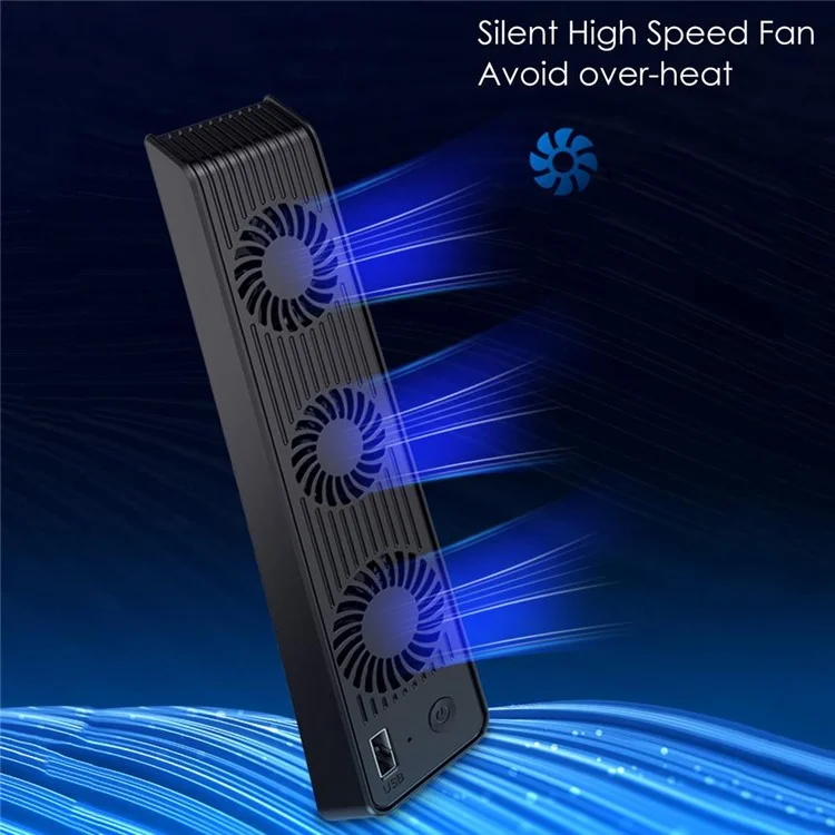 AOLION ALP5035001 For PS5 Game Console ABS Cooling Fan Mute USB Fan Cooler