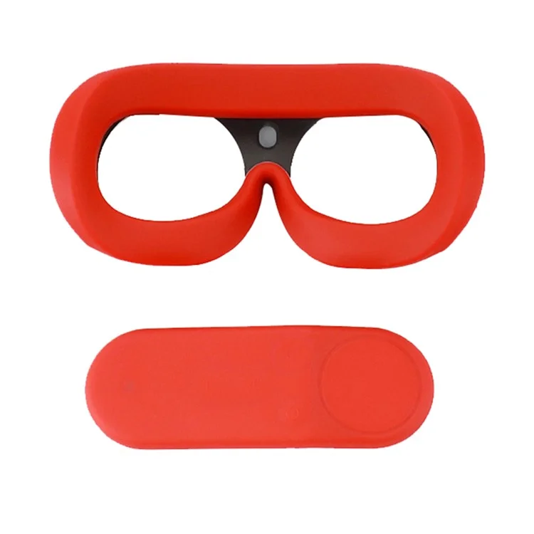 2 pezzi / Set Manicotti protettivi in silicone anti-graffio per Huawei VR Glasses Copertura accessori per impugnatura - Rosso
