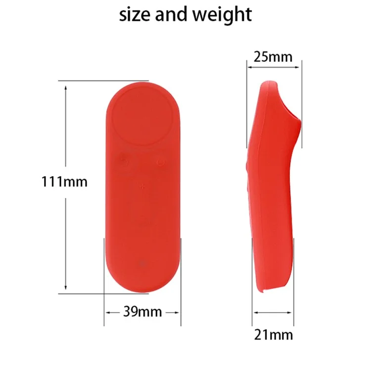 2 pezzi / Set Manicotti protettivi in silicone anti-graffio per Huawei VR Glasses Copertura accessori per impugnatura - Rosso