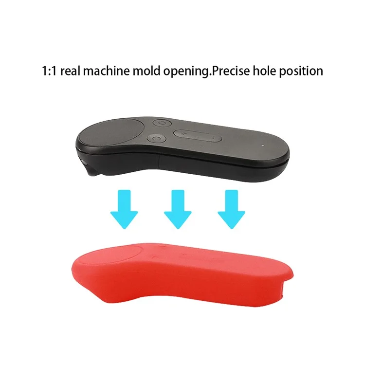 2 pezzi / Set Manicotti protettivi in silicone anti-graffio per Huawei VR Glasses Copertura accessori per impugnatura - Rosso