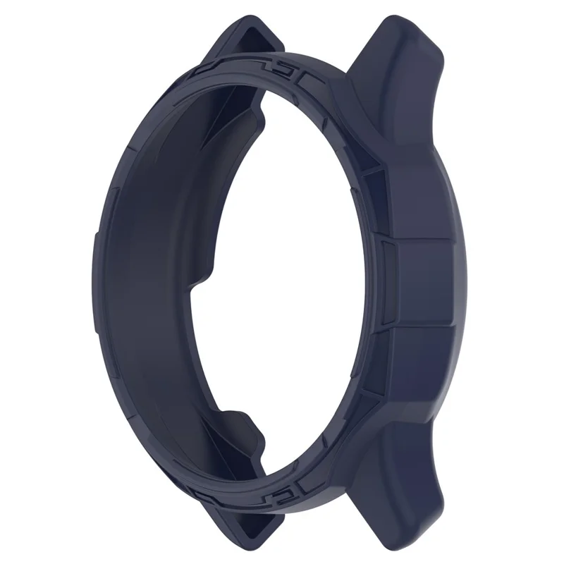 For Garmin vivomove Trend Drop-proof TPU Watch Case Hollow Bumper Frame Cover - Midnight Blue