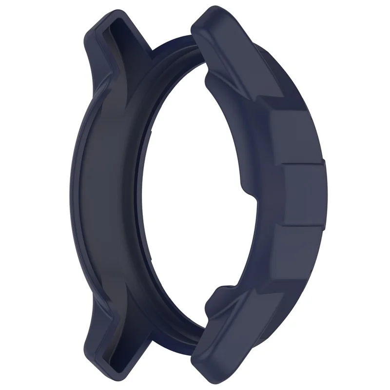 For Garmin vivomove Trend Drop-proof TPU Watch Case Hollow Bumper Frame Cover - Midnight Blue