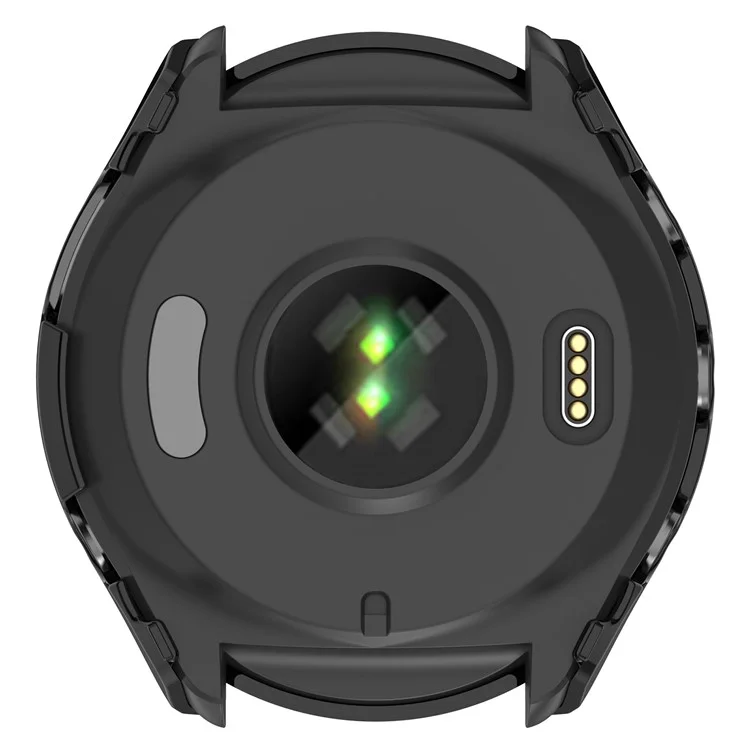Para Garmin Forerunner 965 Capa Rígida de PC Caso Protetor de Relógio com Película de Vidro Temperado HD - Preto