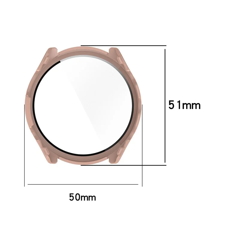 Para Garmin Forerunner 965 Capa Rígida de PC Caso Protetor de Relógio com Película de Vidro Temperado HD - Preto