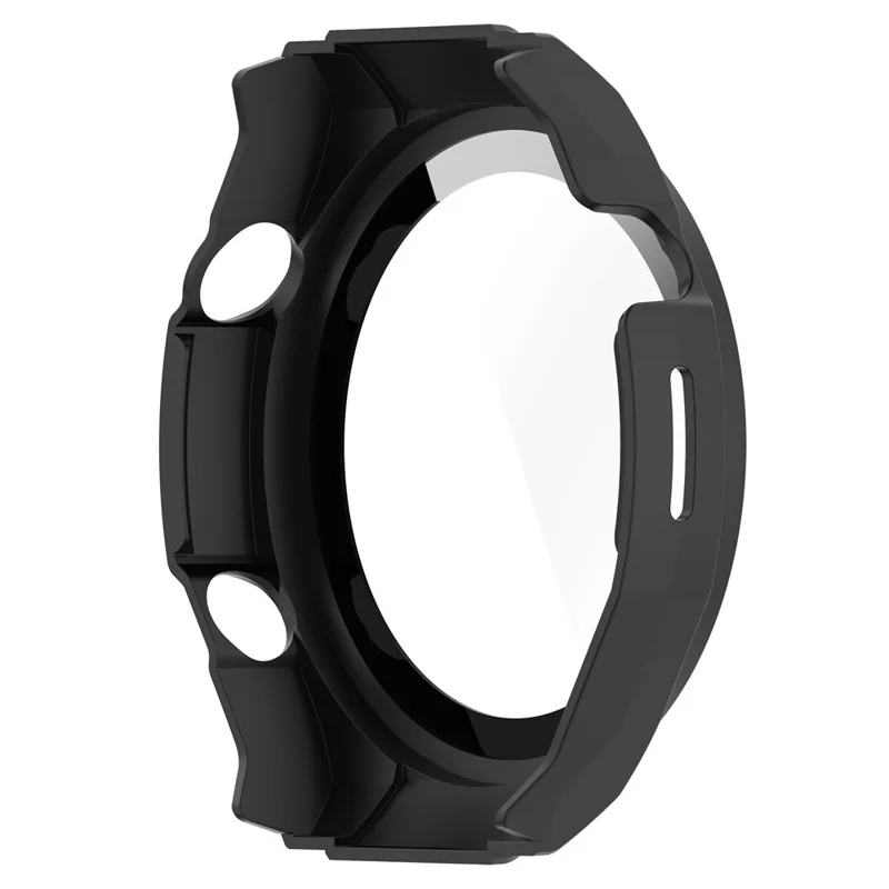 Per Huawei Watch Ultimate Hard PC Watch Case All Around Shockproof Cover with Tempered Glass Film - Nero