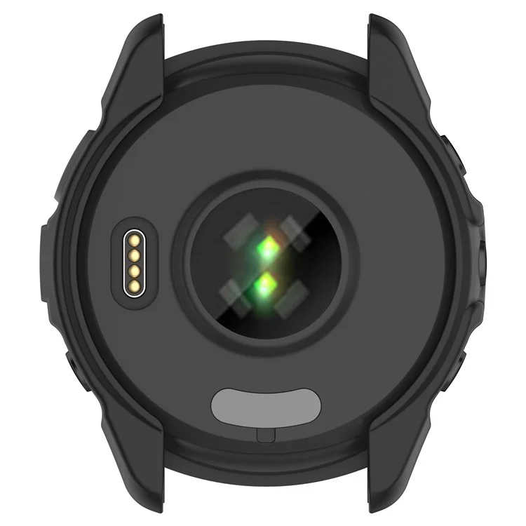 Para Garmin Forerunner 265 Soft TPU Capa do Relógio Capa à prova de choques Estrutura de Amortecimento - Preto