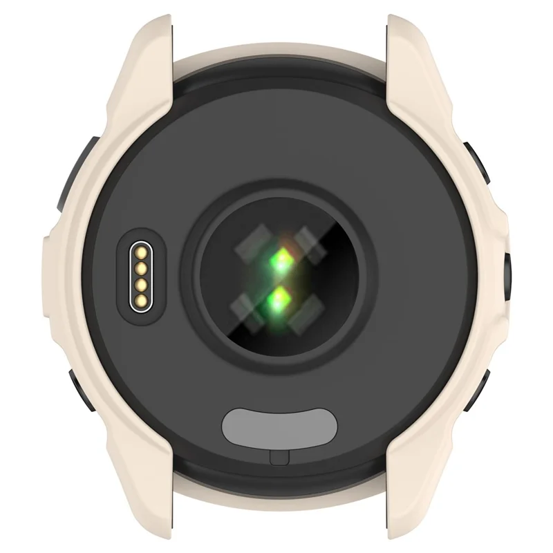 For Garmin Forerunner 265 Soft TPU Watch Case Shockproof Bumper Frame Cover - Starlight Color