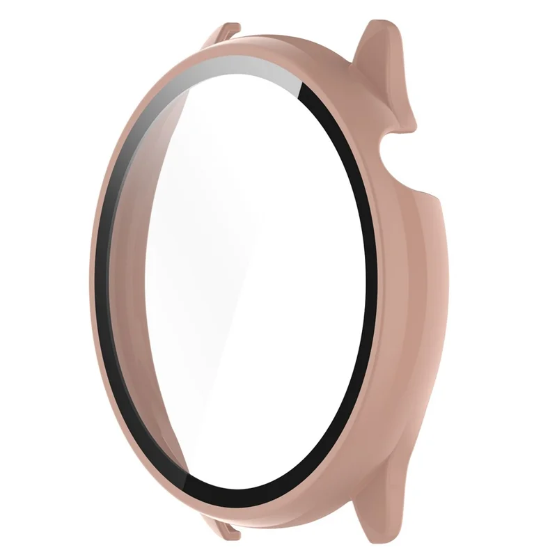 For Huami Amazfit GTR Mini (A2174) PC Watch Case with Integrated Tempered Glass Screen Protector - Pink