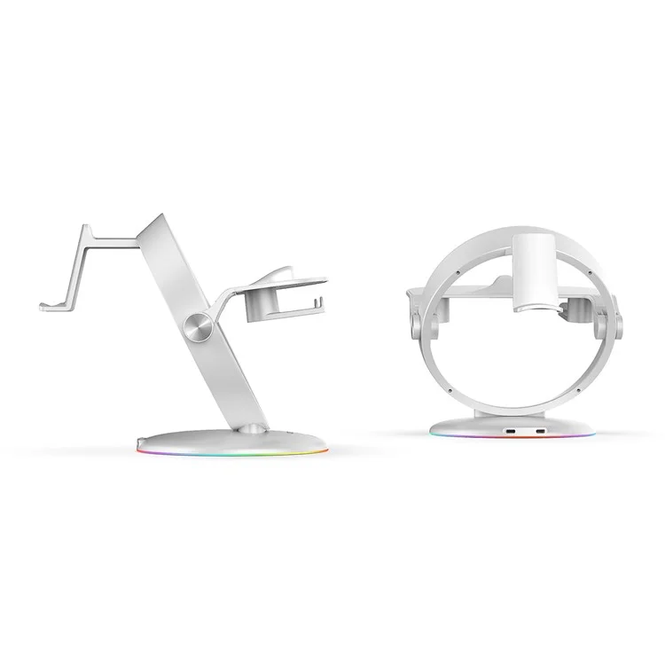 AOLION Display Stand for Oculus Quest 2 / PS5 / Meta Pro VR Headsets Holder with RGB Light