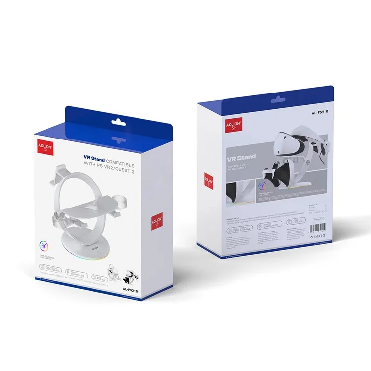 Подставка для дисплея AOLION для Oculus Quest 2 / PS5 / Meta Pro VR-гарнитур с RGB-подсветкой