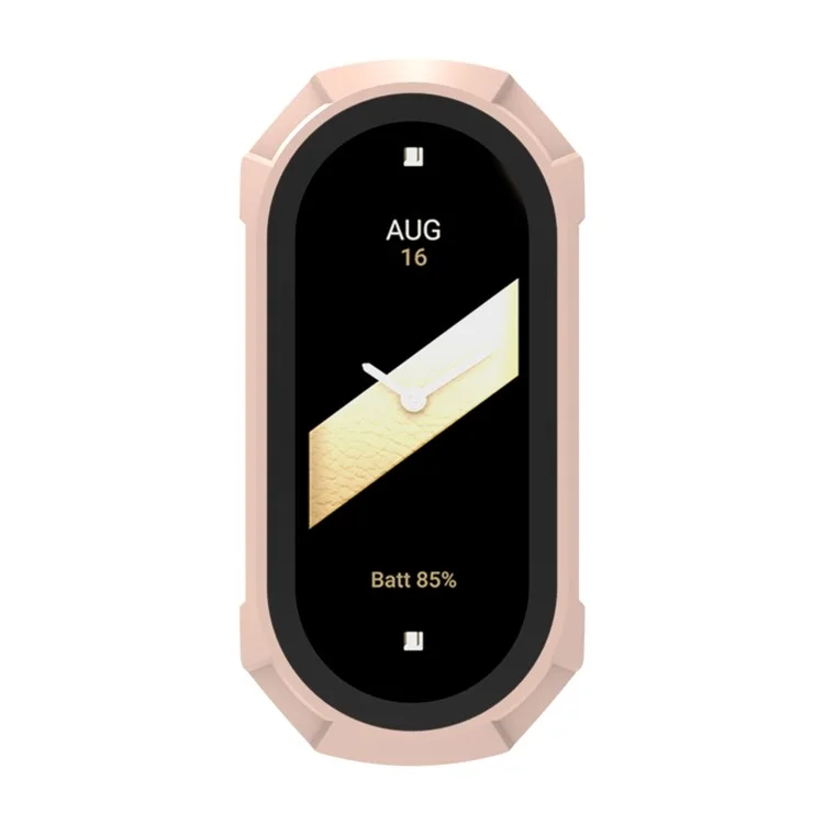 ENKAY Hat Prince Para Xiaomi Smart Band 8 Capa Rígida de PC com Cobertura Total e Película de Vidro Temperado HD - Rosa