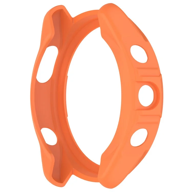 For Garmin Forerunner 965 TPU Watch Case Hollow-out Rugged Bumper Cover - Orange
